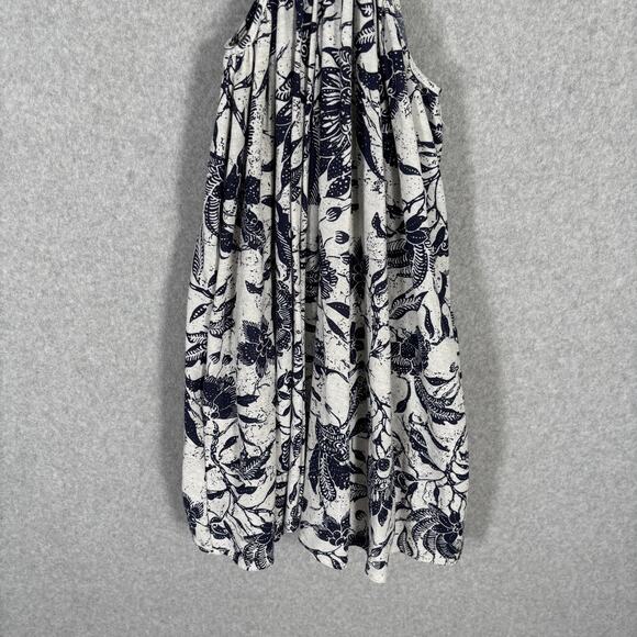 Bucket List Dress Medium Navy Mini Flowy Pocket Feminine Resort Cruise Cover Up - Picture 5 of 12